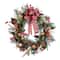 Glitzhome® 24"D Christmas Bell, Pinecone & Berry Bow Wreath